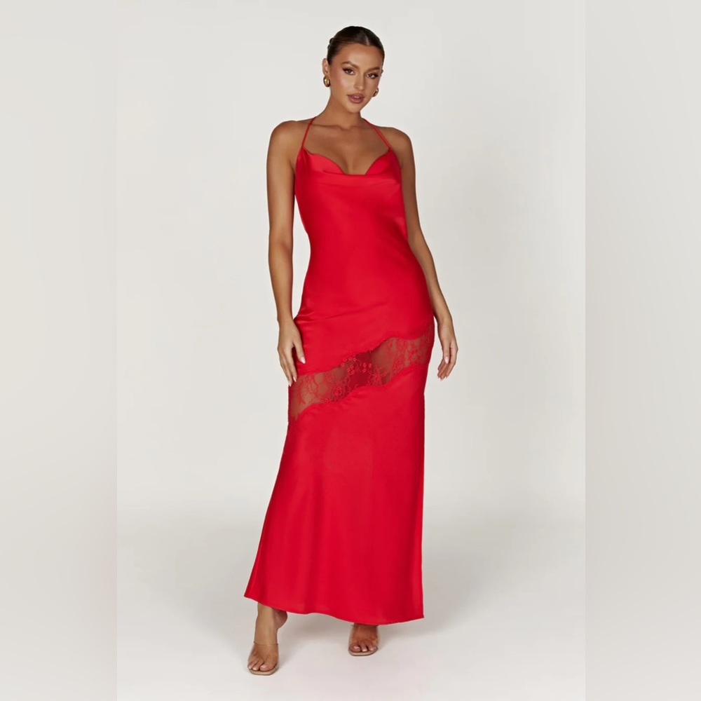 Red meshki Chandra dress